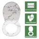Patterned Soft Close Toilet Seat - - Fanmitrk 4