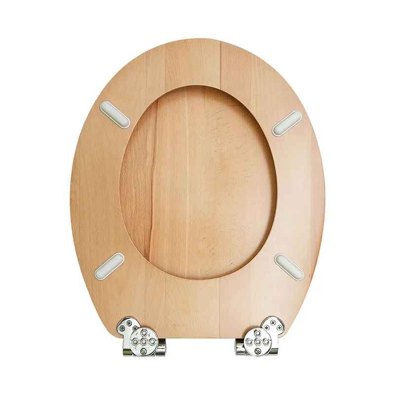 Bamboo Elongated Toilet Seat - - Fanmitrk 5