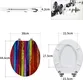 Siège de toilette en MDF - Fanmitrk 7