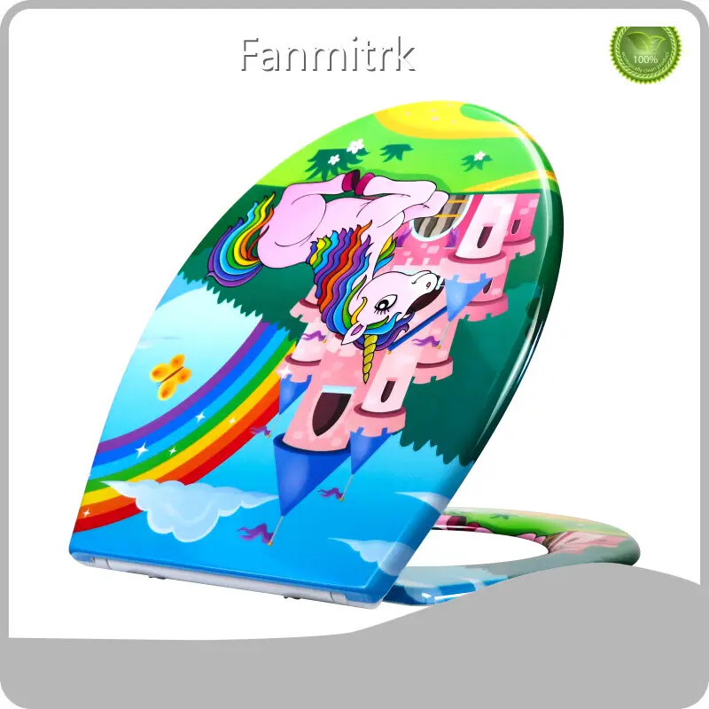 Asiento de inodoro con diseño en forma de D de Fanmitrk 1