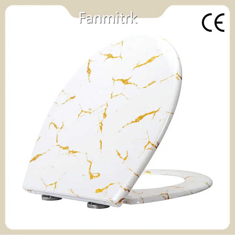 Grey Patterned Toilet Seat by Fanmitrk-1 1