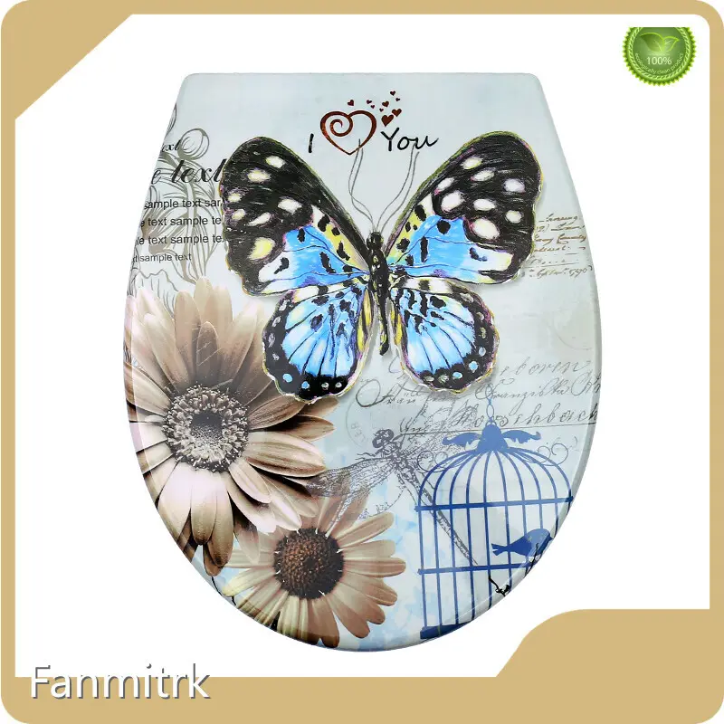 D Shaped Patterned Toilet Seat - - Fanmitrk 1