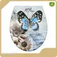 D Shaped Patterned Toilet Seat - - Fanmitrk 1