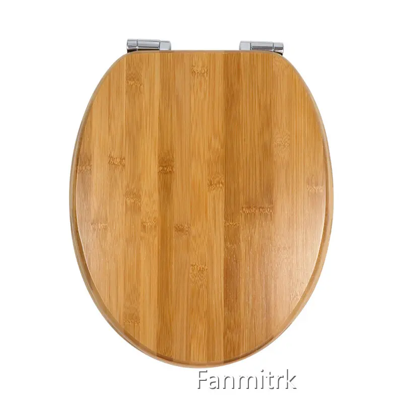 Solid Beech Toilet Seat - - Fanmitrk 1