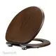 Sedile WC Fanmitrk in MDF con elegante finitura noce nero e cerniere a chiusura ammortizzata1 1