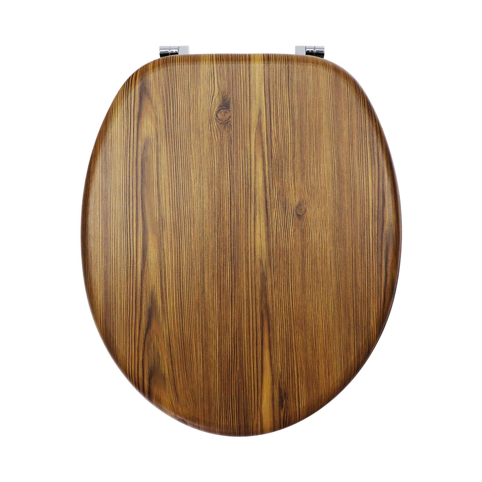Siège de toilette en bois en pin antique