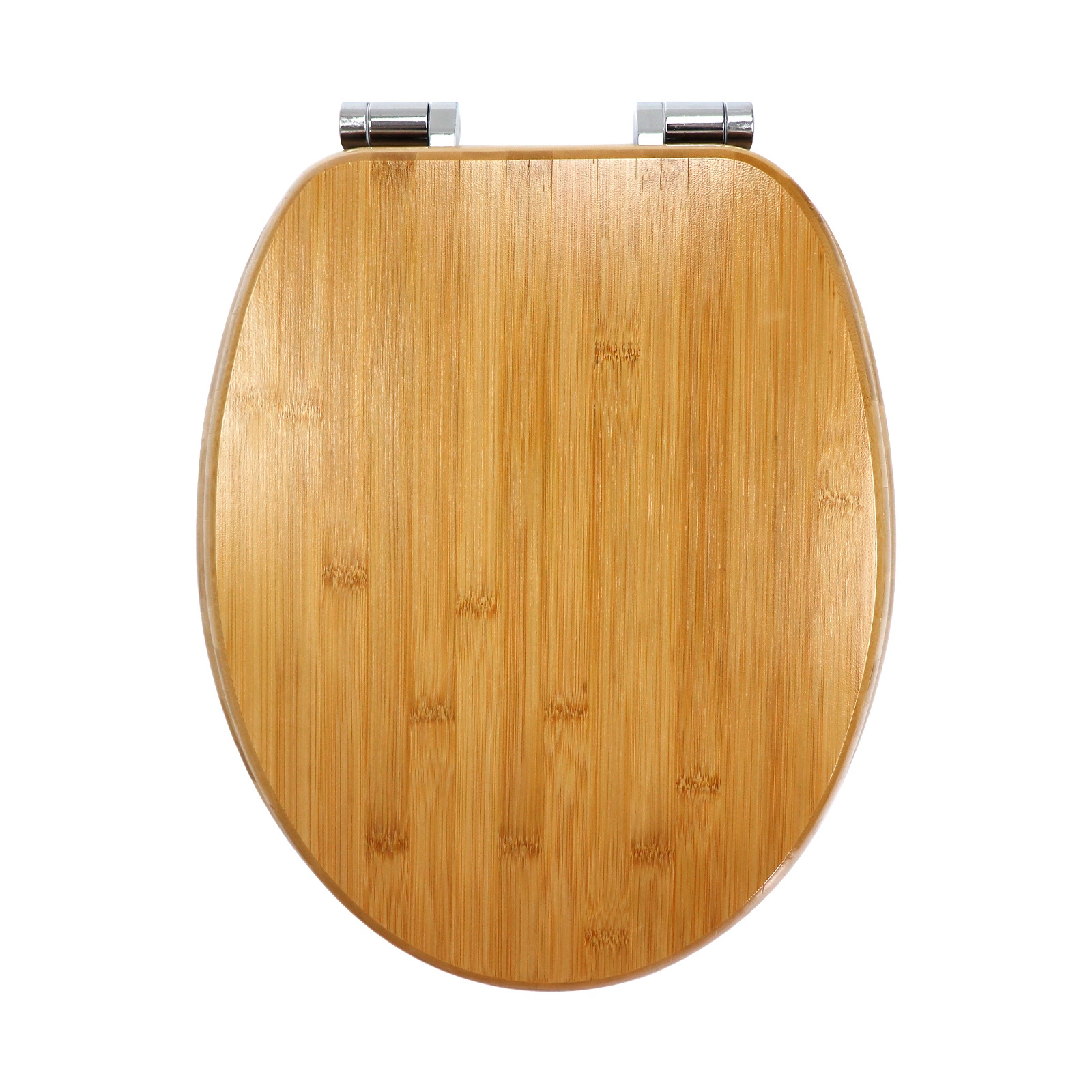 Fanmitrk Natural Bamboo Woilet sedile da toilette morbido Close 1