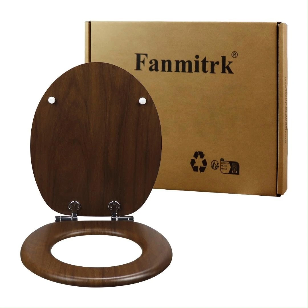 Fanmitrk Elegante finitura in noce nera mdf sedile del bagno 3704 1