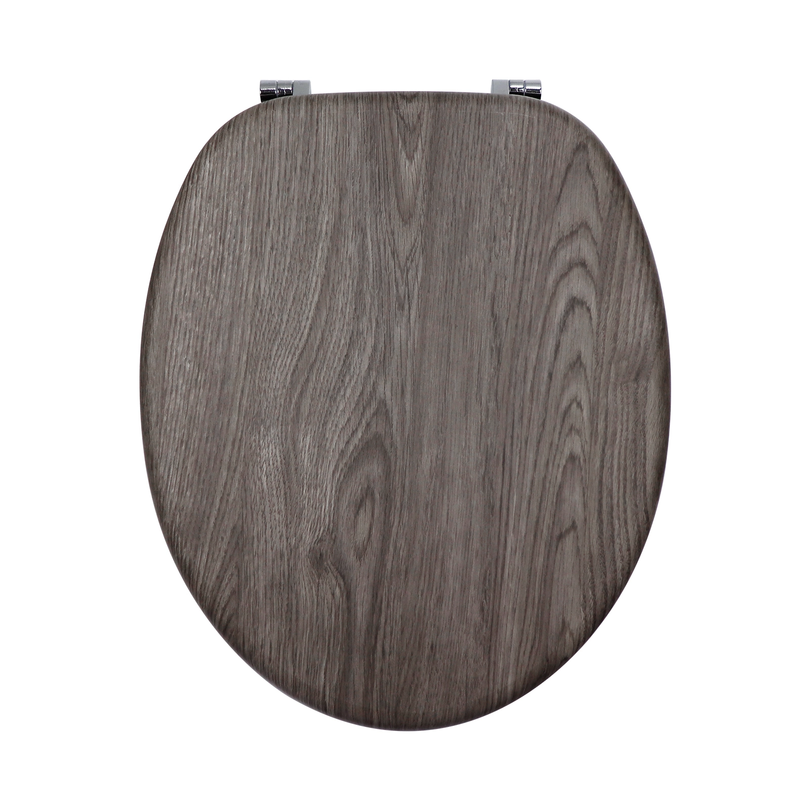 Grey oak veneer wooden toilet seat