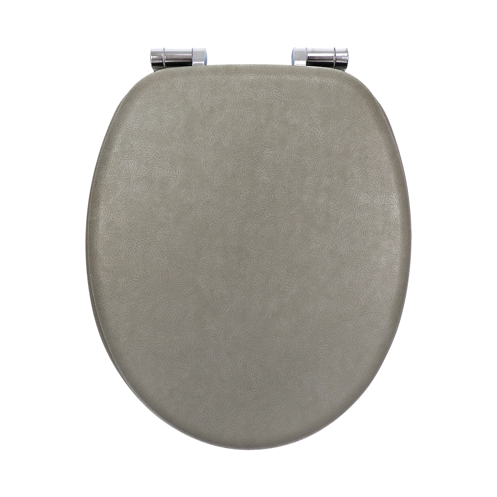 Lichtbruine lederen toiletbril