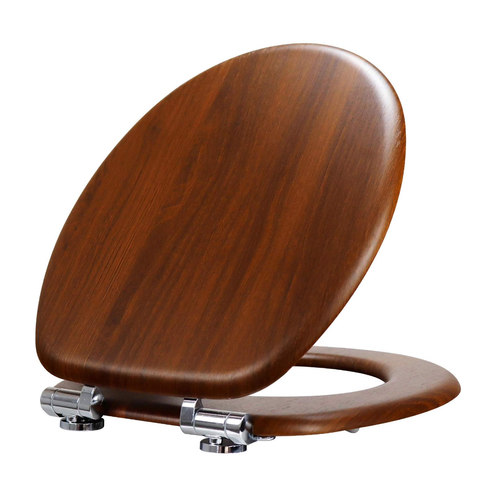 7406 Walnut wood toilet seat