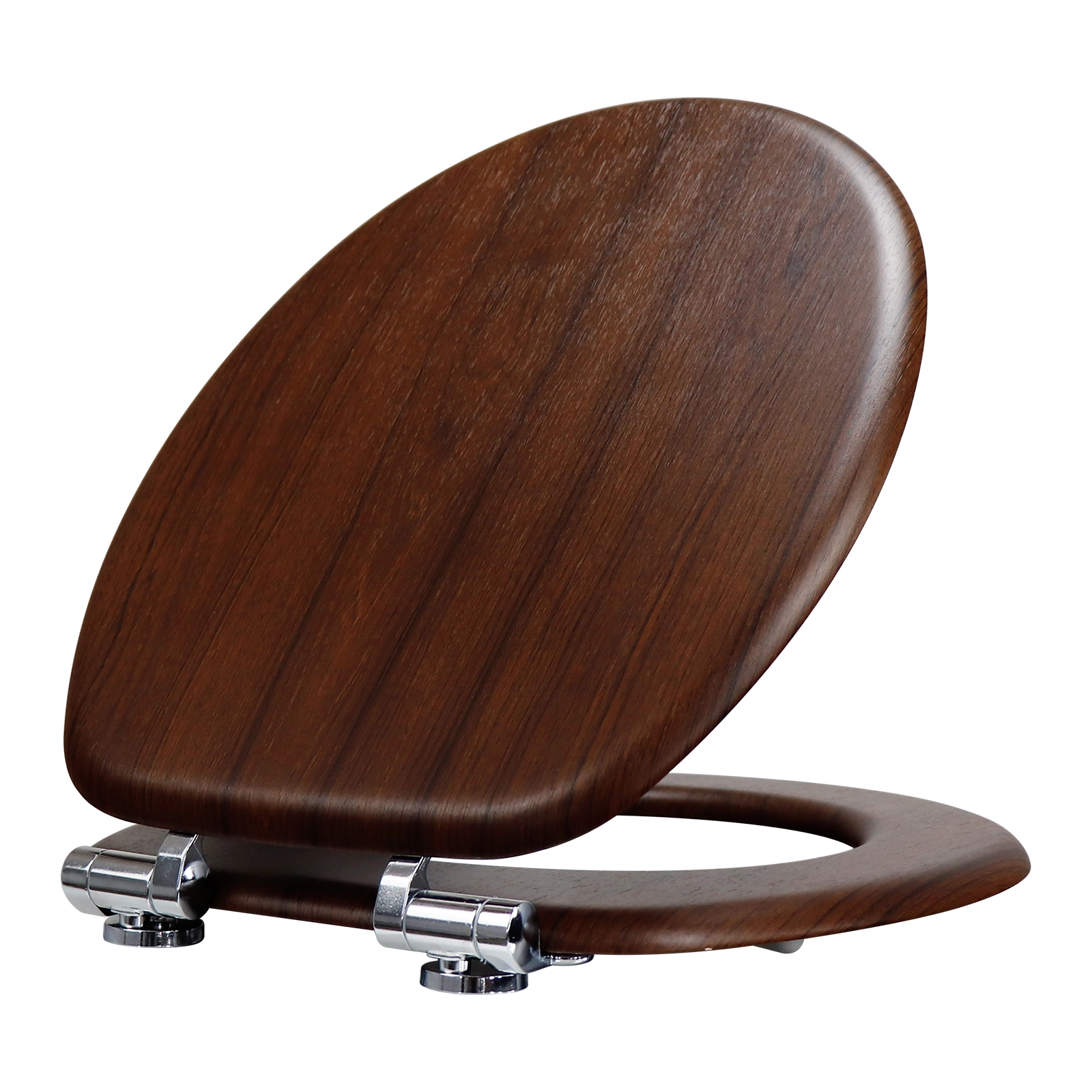 Red teak toilet seat