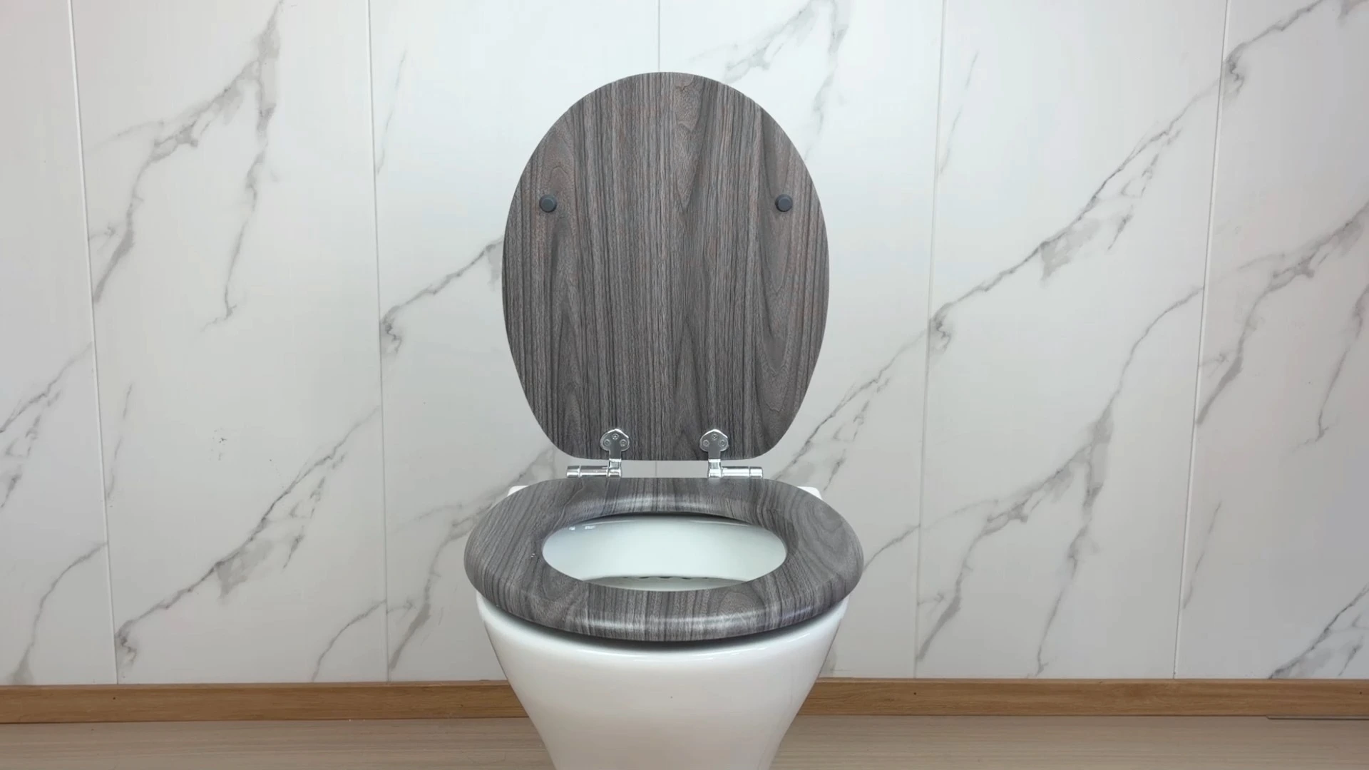 Fanmitrk South American walnut Finish Soft-Close Toilet Seat G24802 1