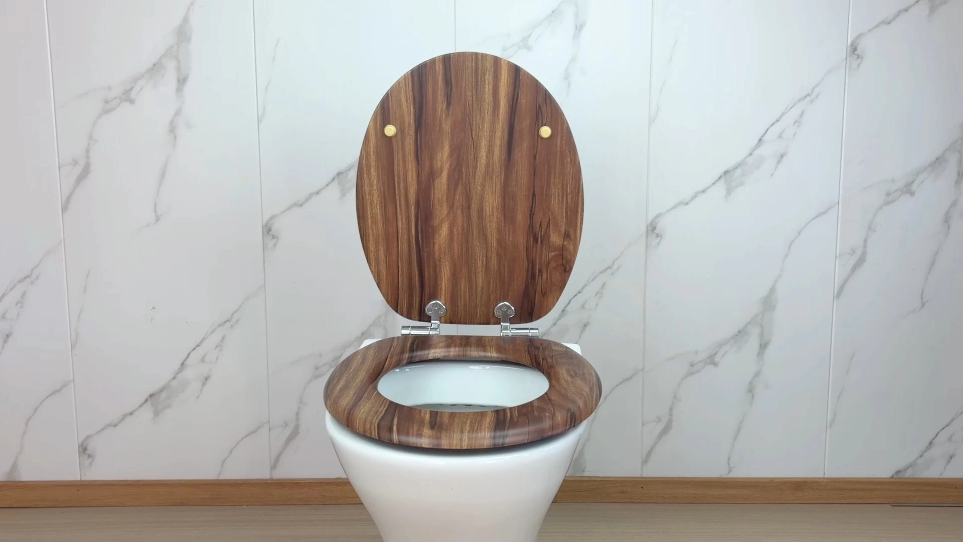 Fanmitrk Black Hole Finish Soft-Close Toilet Seat 8402 1