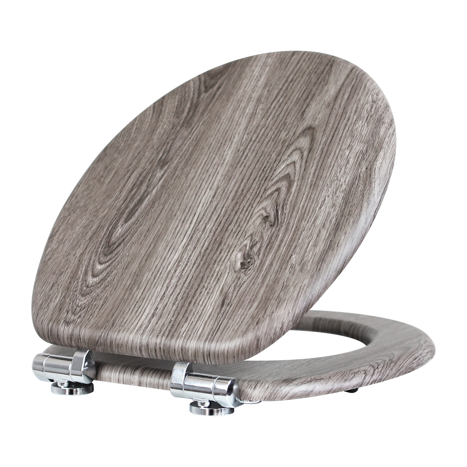 JHE105-3-01 Gray wood grain toilet seat