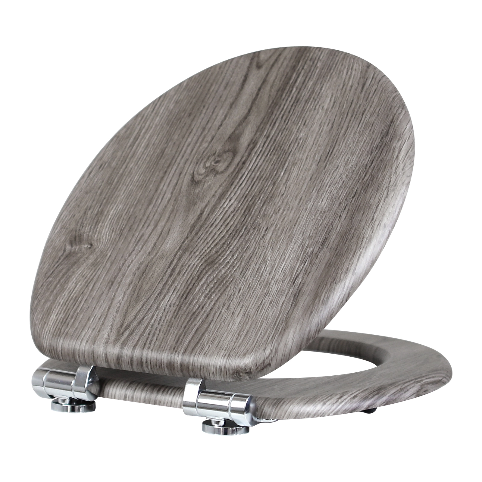 JHE105-3-01 Gray Oak Toilet Seat