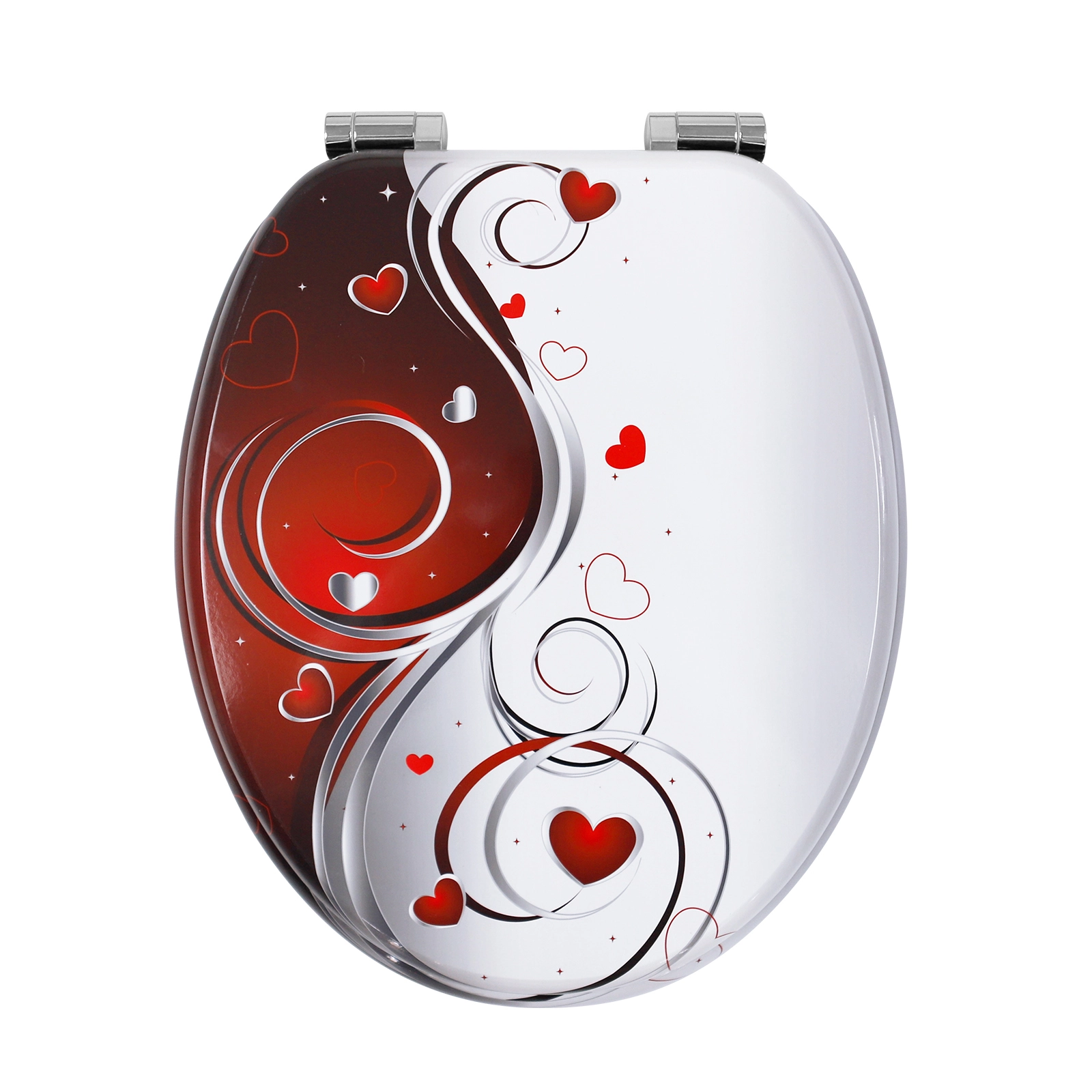 Siège de toilette à blocage de couleur