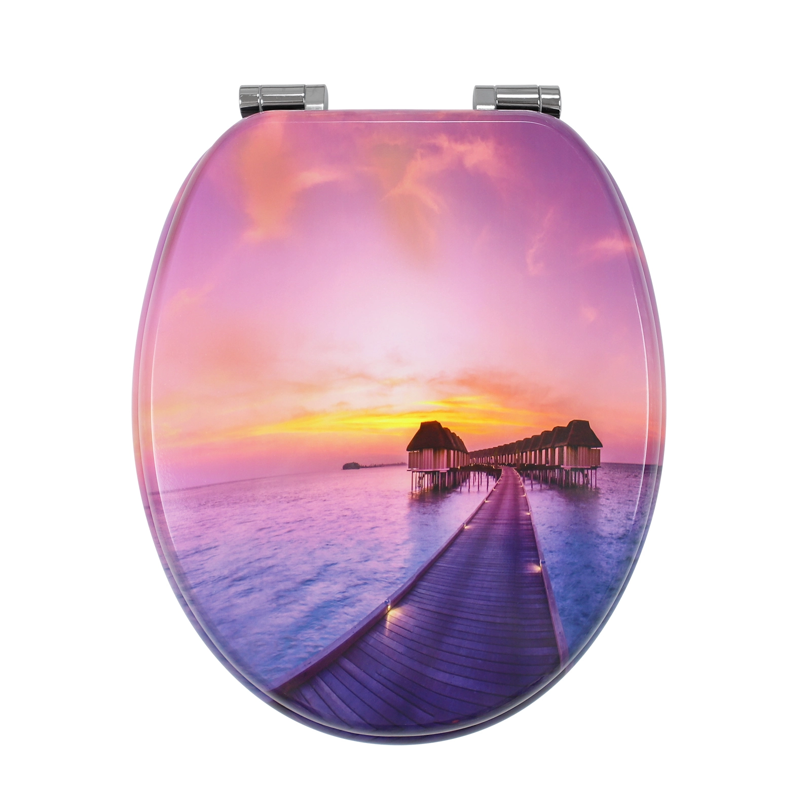 Siège de toilette couloir violet