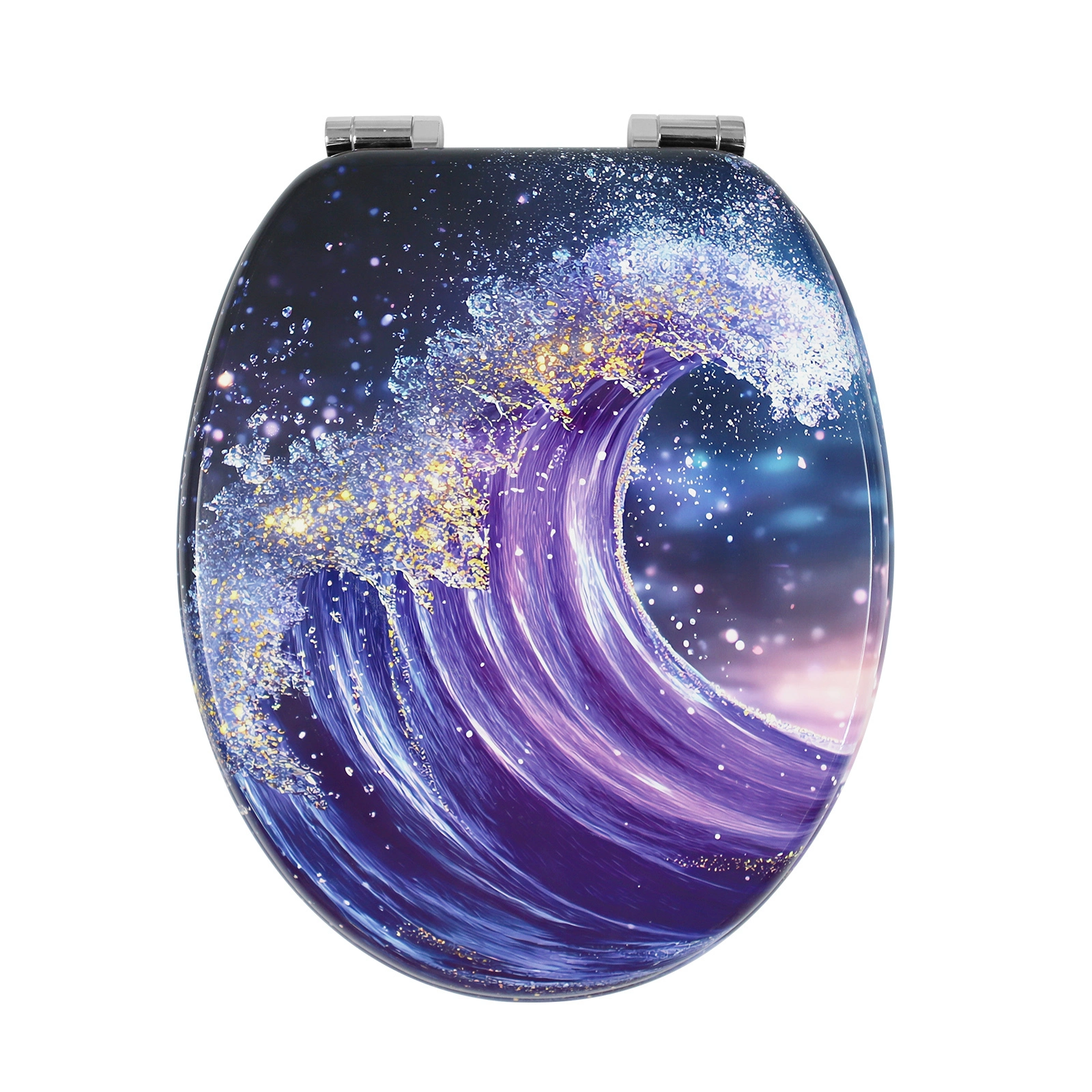 Siège de toilette en MDF violet Dreamy