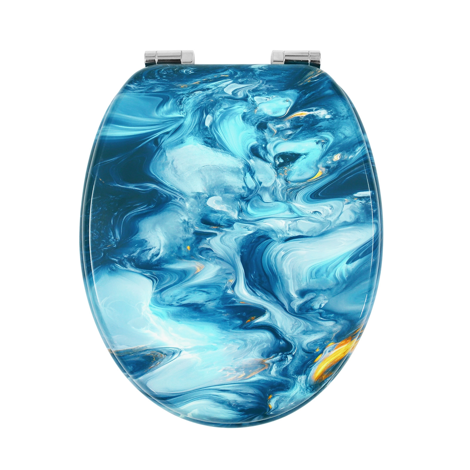 Siège de toilette en MDF bleu rêveur