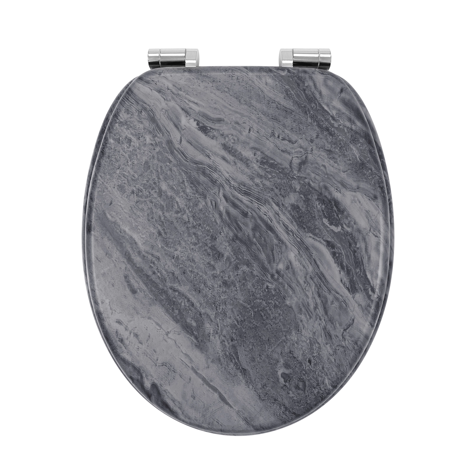 Marble black gray toilet seat