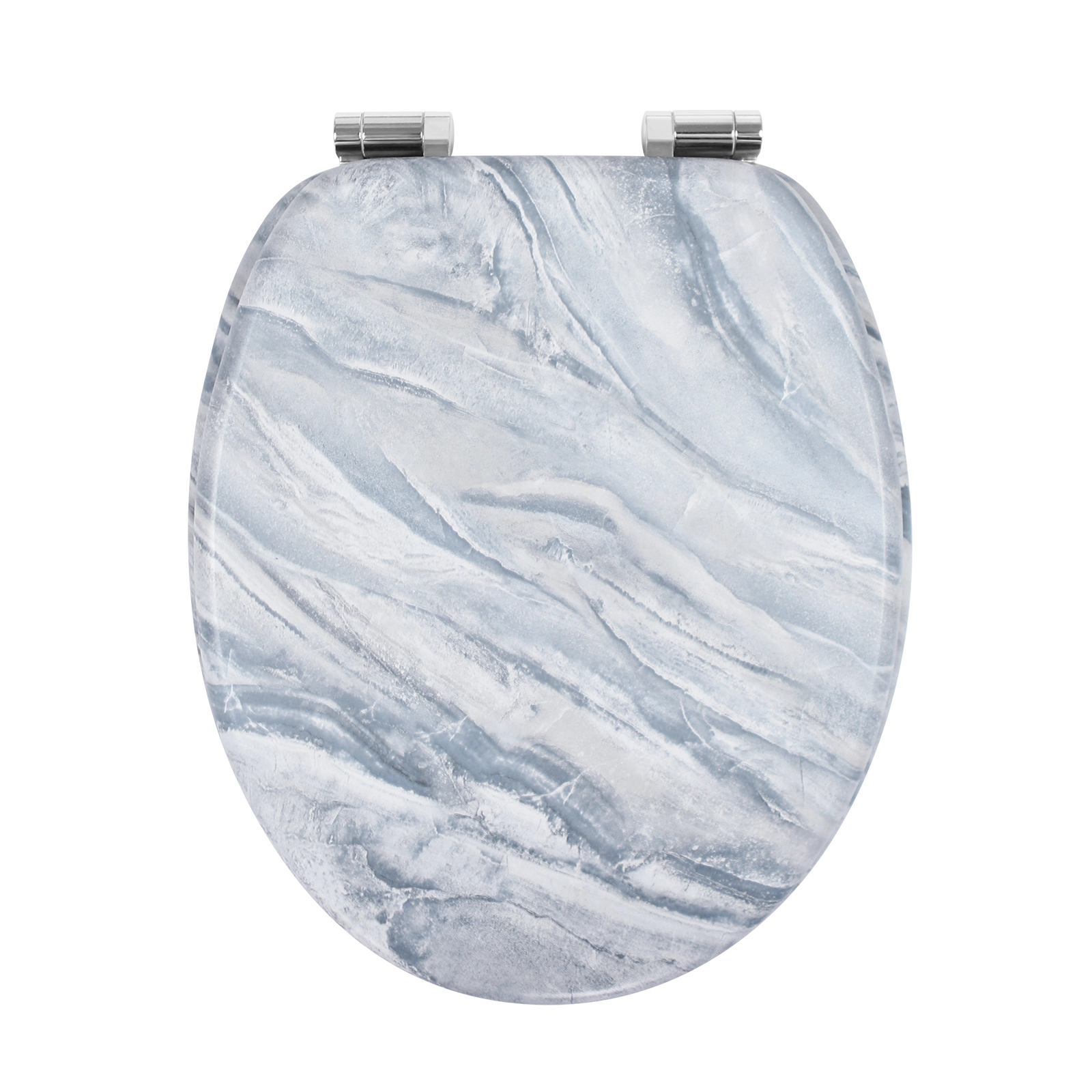 Marble bluish-white toilet seat