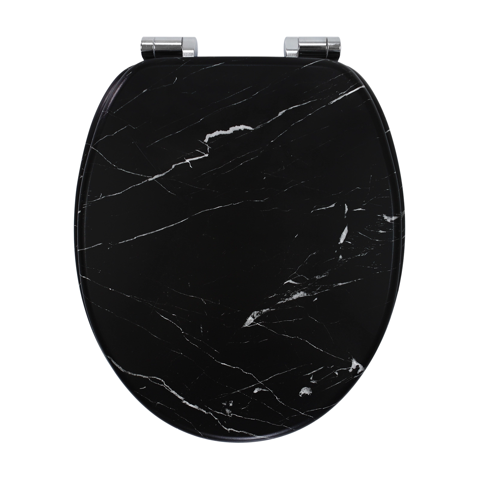 Marble Black Toilet Seat