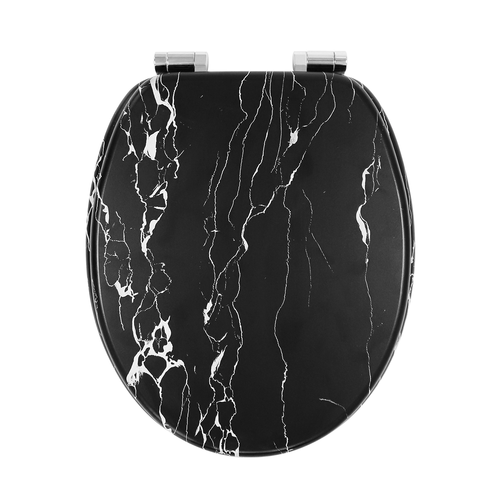 Marble Black Toilet Seat