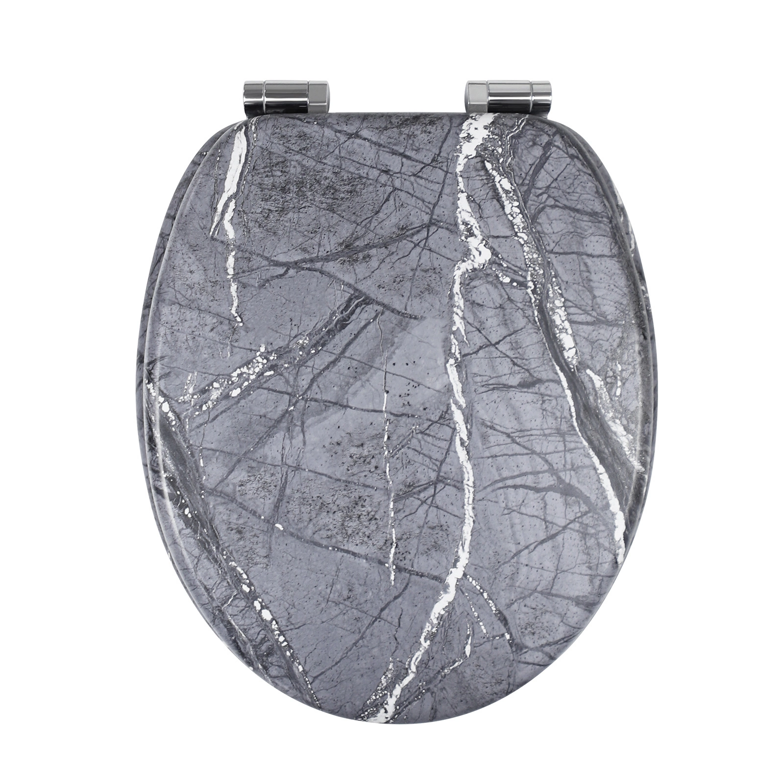 Marble Dark Gray Toilet Seat