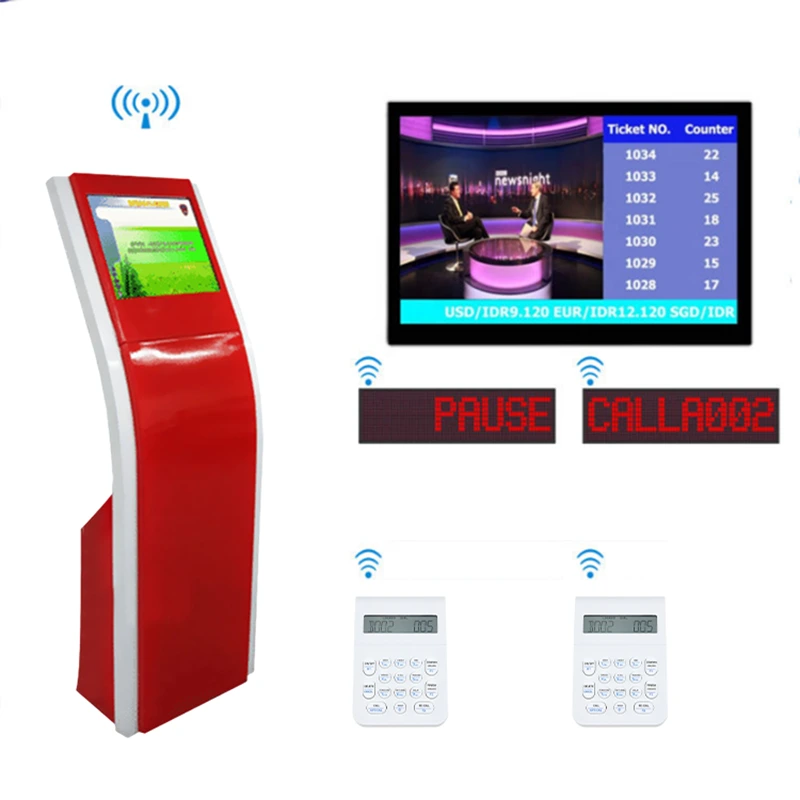 Sistema de colas con pantalla táctil de autoservicio 8089: optimice su cola 1