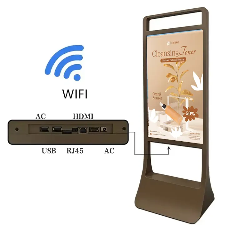 Touchscreen Smart Board Floor Standing Display Signal - - LUXURING 7
