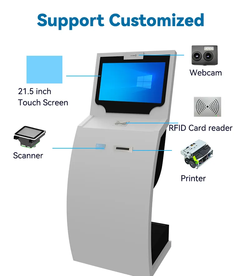 Digital Signage Touch Touch Screen Self Service Queue Payment Kiosk Wholesale - LUXURING 4