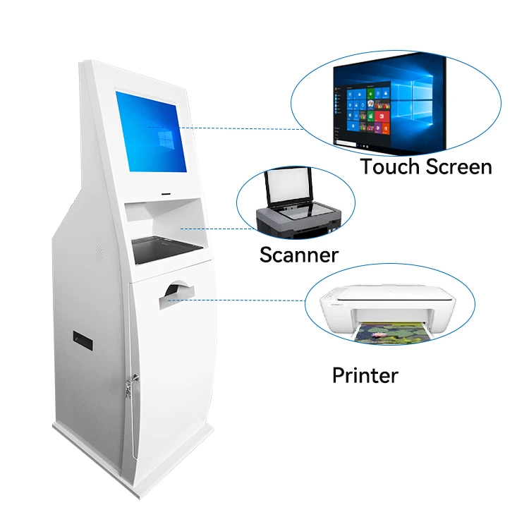 Quiosque de tela sensível ao toque OEM ODM para digitalização/cópia e impressão de quiosque de pagamento por autoatendimento para serviços bancários/Centro de serviços 1