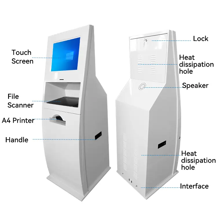 Self Service Kiosk Manufacturer Photo Booth A4 Printing Document Printer Kiosk by LUXURING 3