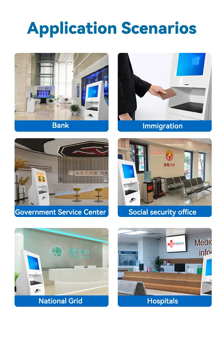 Outdoor Touch Screen Kiosk Touch Screen Cash Payment Ticket Machine - - LUXURING 6