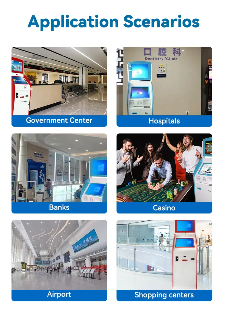 Cash Collection Machine Touch Screen Bill Accept Bank ATM Kiosk - - LUXURING 7