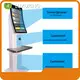 Touch Screen Monitor Kiosk 32 Inch Self Service Check Out Payment Kiosk - - LUXURING 1