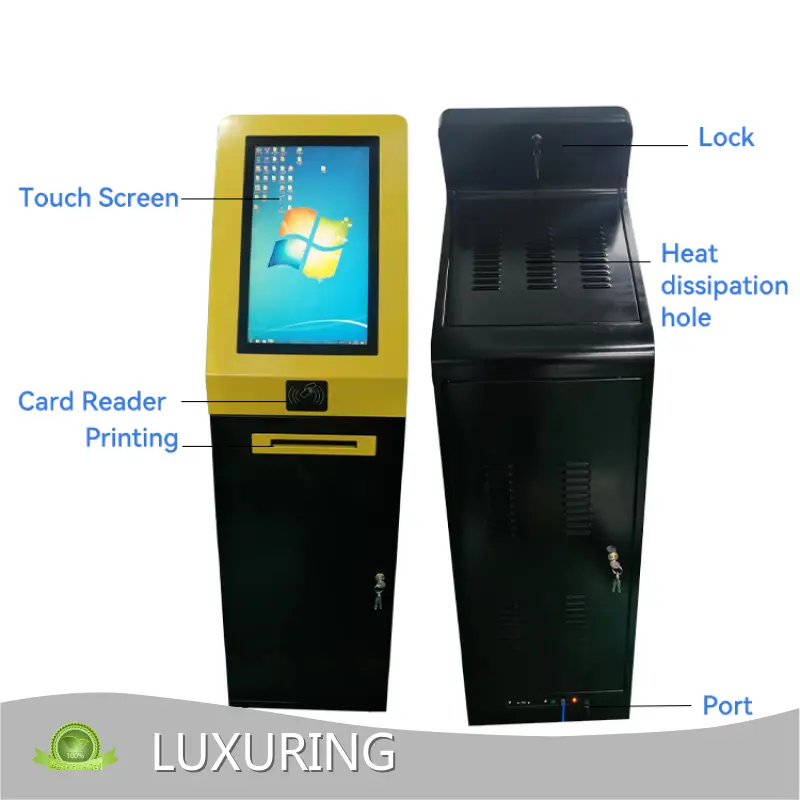Touch Screen Display Manufacturer Touch Screen Cash Deposit Exchange Kiosk by LUXURING 1