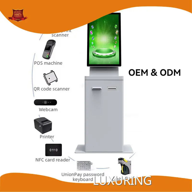 Self Service Payment Machine Bill Banknote Cash Payment Kiosk with Desposit Wholesale - LUXURING 1