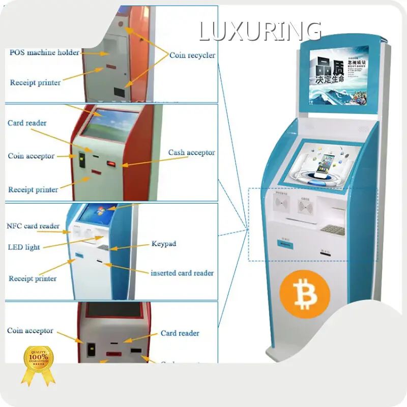 Cash Collection Machine Touch Screen Bill Accept Bank ATM Kiosk - - LUXURING 1