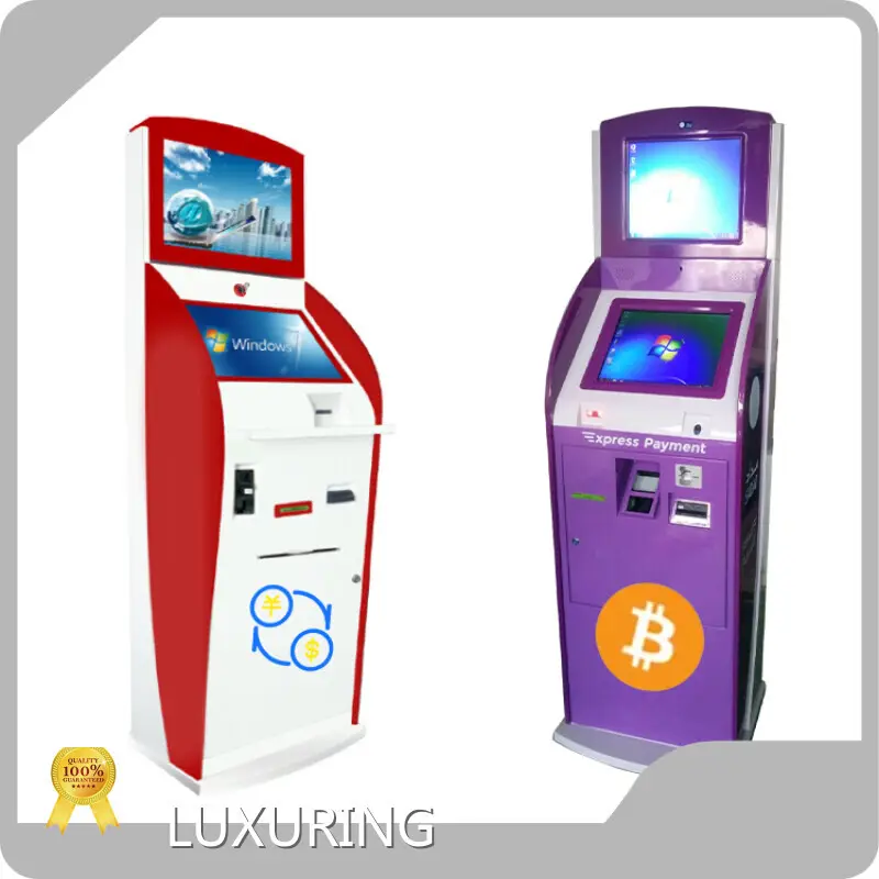 Bank Kiosk Machine Touch Screen Bill Accept Currency Exchange Kiosk Wholesale - LUXURING 1