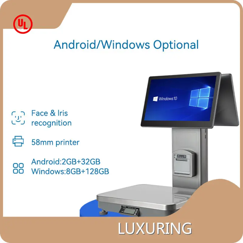 Digital Screen Touch Dual Screen Pos Scale by LUXURING 1