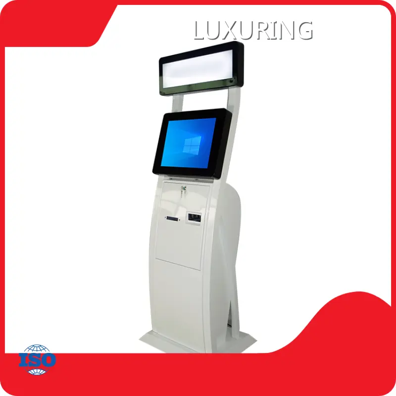 Interactive Digital Kiosk Bill Coin Cash Payment Ticket Kiosk - - LUXURING 1