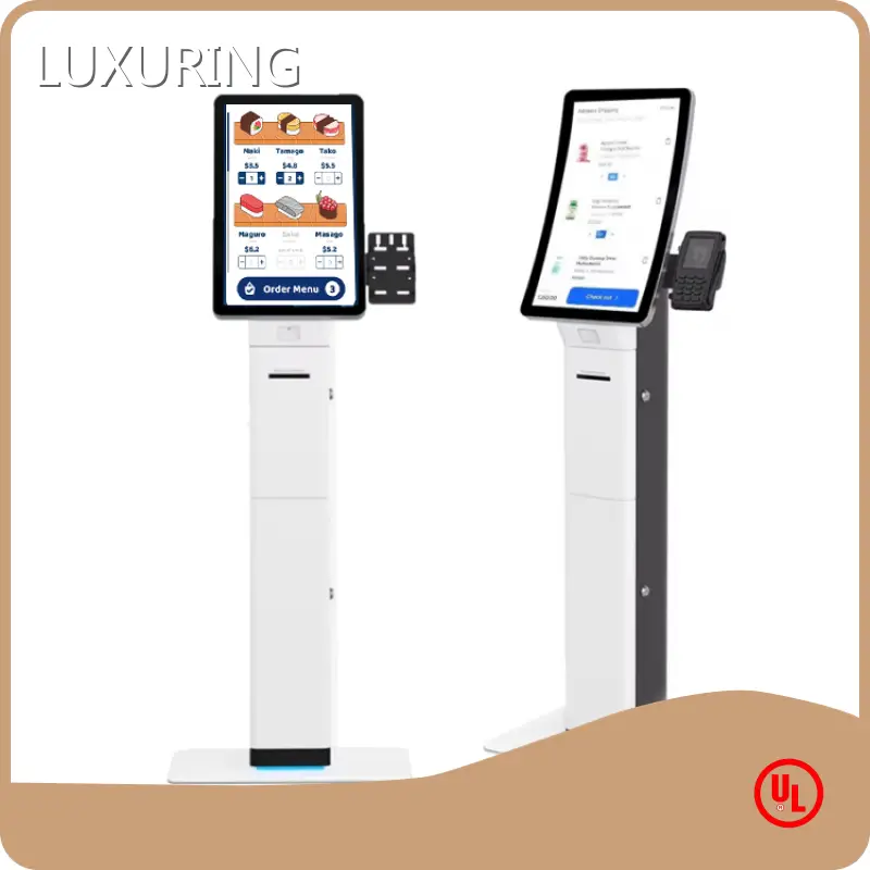 Outdoor Payment Kiosk TOUCH SCRENEN Queue System Kiosk - - LUXURING 1