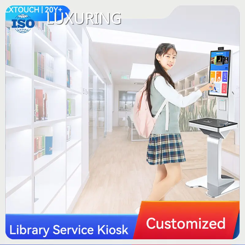 Digital Kiosk Display Book Sale Borrow Return Kiosk by LUXURING 1