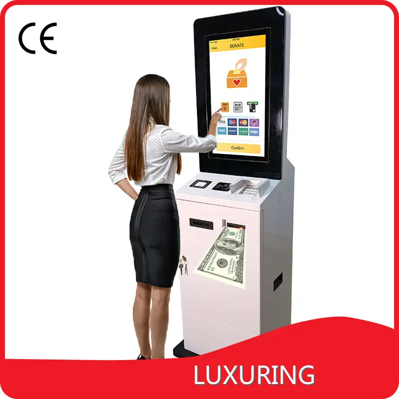 Touch Screen Digital LX9047 Self-service Checkout Machine Touch Screen Kiosk Insurance Purchase and Payment for Hotel Wholesale - LUXURING 1
