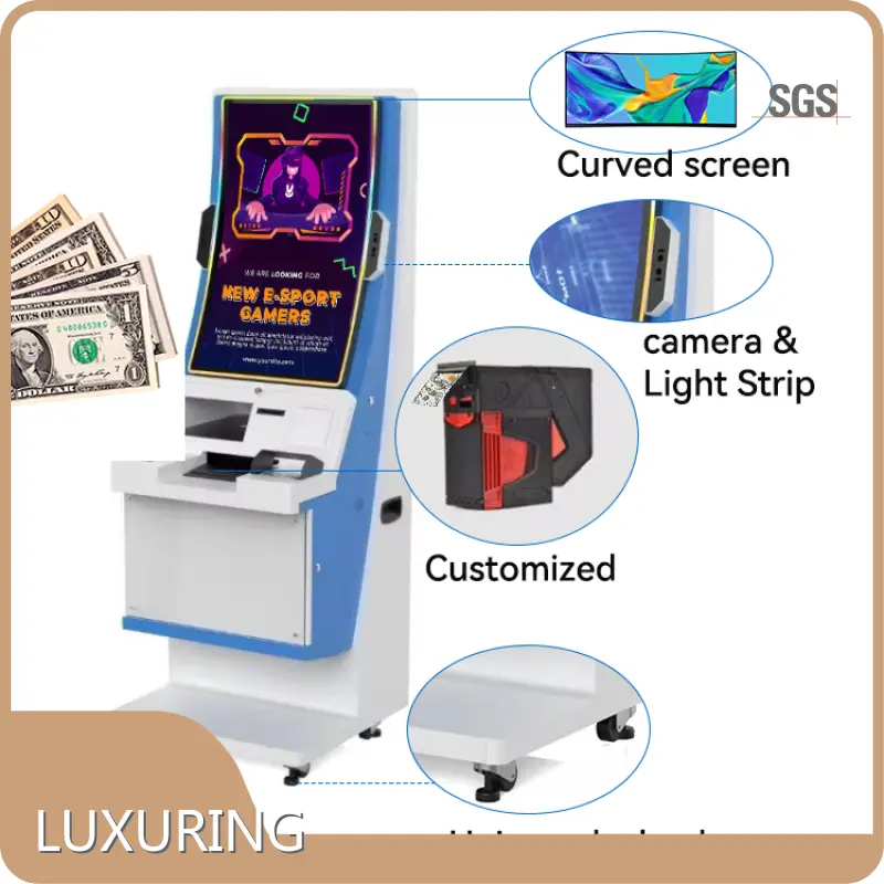 Touch Screen Display Manufacturer Self-service Online Betting Casino Cash Handling Casino Kiosk Bill Breaking Casino Betting - - LUXURING 1