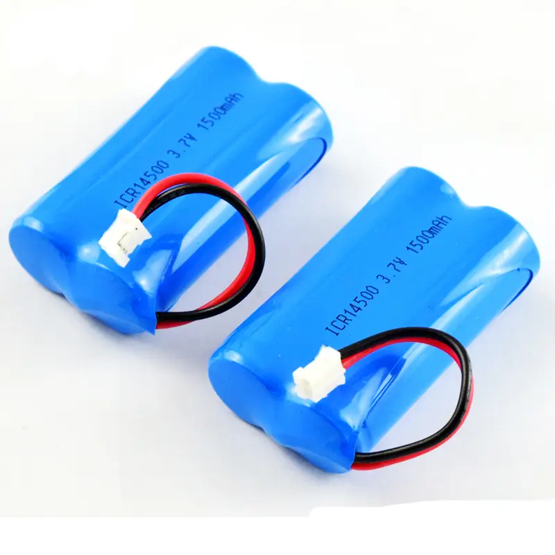 Li 14500 AA Size Lithium ion Battery Rechargeable 3.7V 7.4V 11.1V 800mAh 1