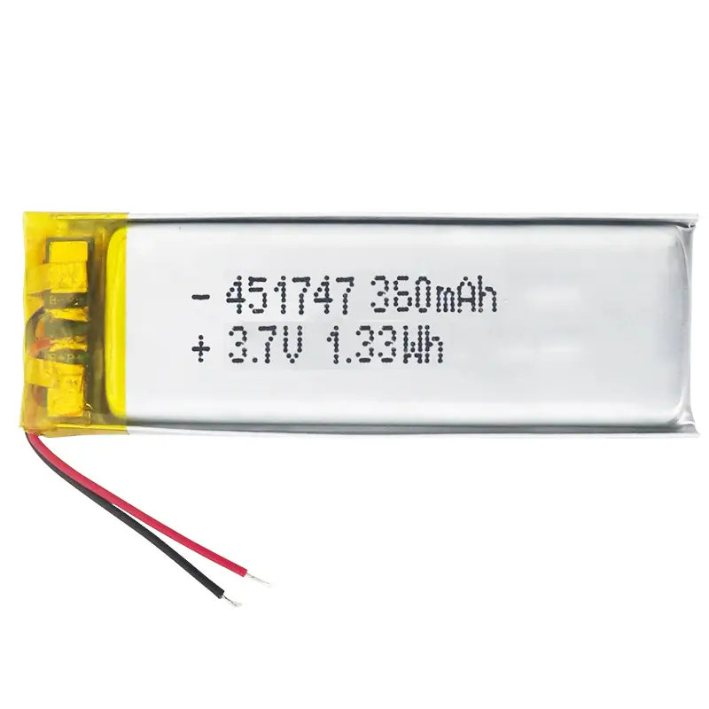Batteria ai polimeri di litio 451747 3,7 V 360 mAh 7,4 V 11,1 V per dispositivi portatili intelligenti 1