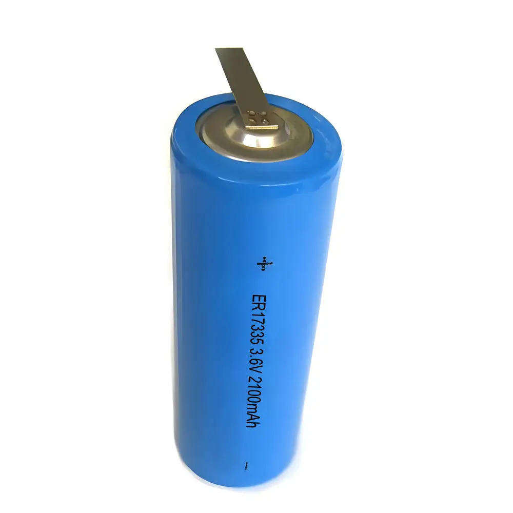 ER17335 Bobbin Type 3.6V 7.2V 10.8V Lithium Primary Battery Li-SOCL2 2100mAh for Smart Meters and IOT 1